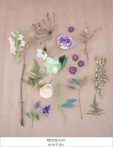 Botanical Wedding Inspiration Photo