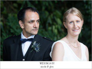 First Look Wedding Photo