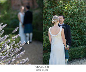 First Look Wedding Photo