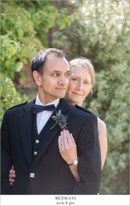 First Look Wedding Photo