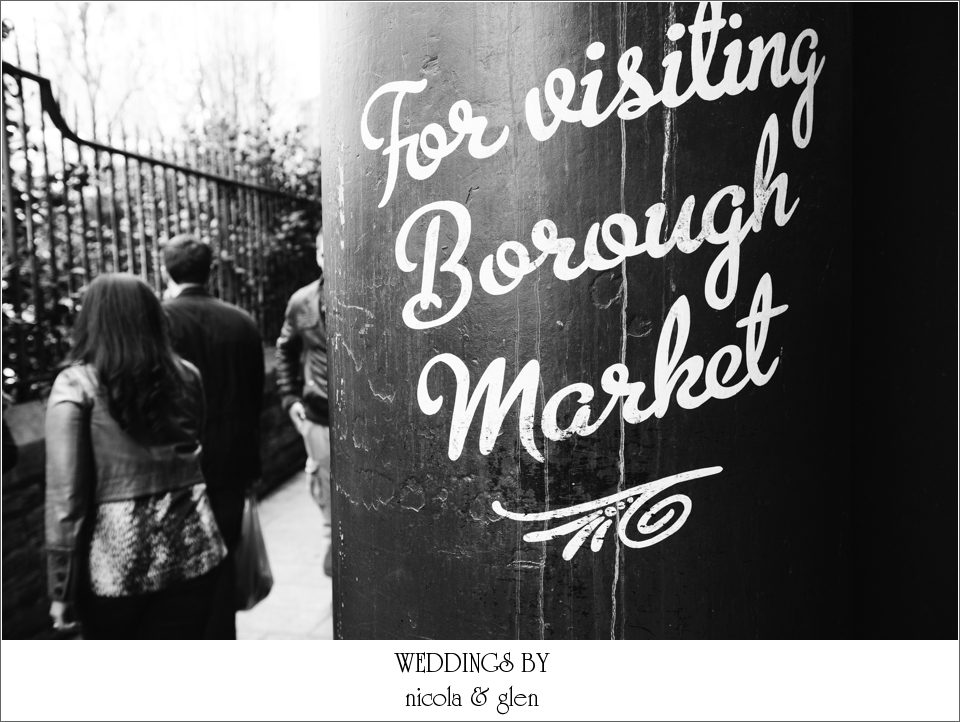 Borough Market London Engagement Shoot Photo