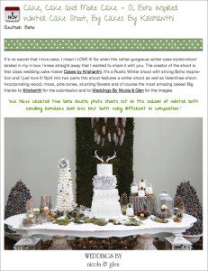 Winter & Valentine Wedding Inspiration Photo