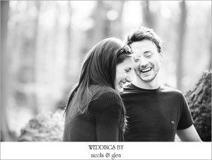 Oxford Woodland Engagement Session Photo