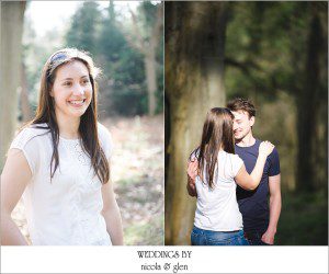 Oxford Woodland Engagement Session Photo