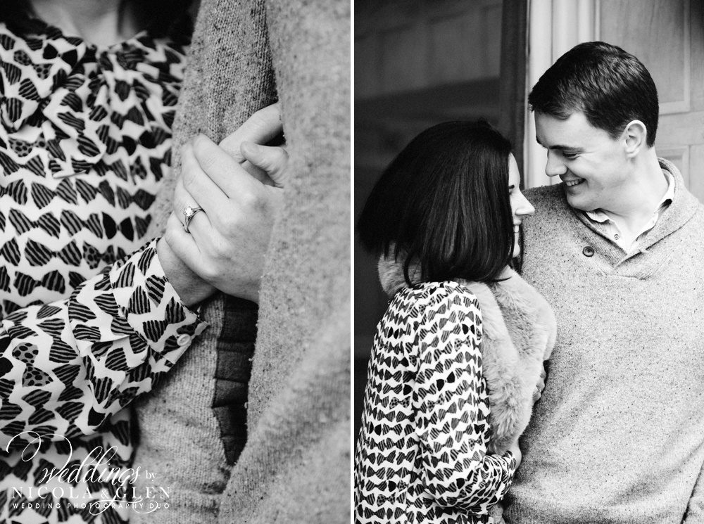 Lower Slaughter Manor Autumn Engagement Session Photo
