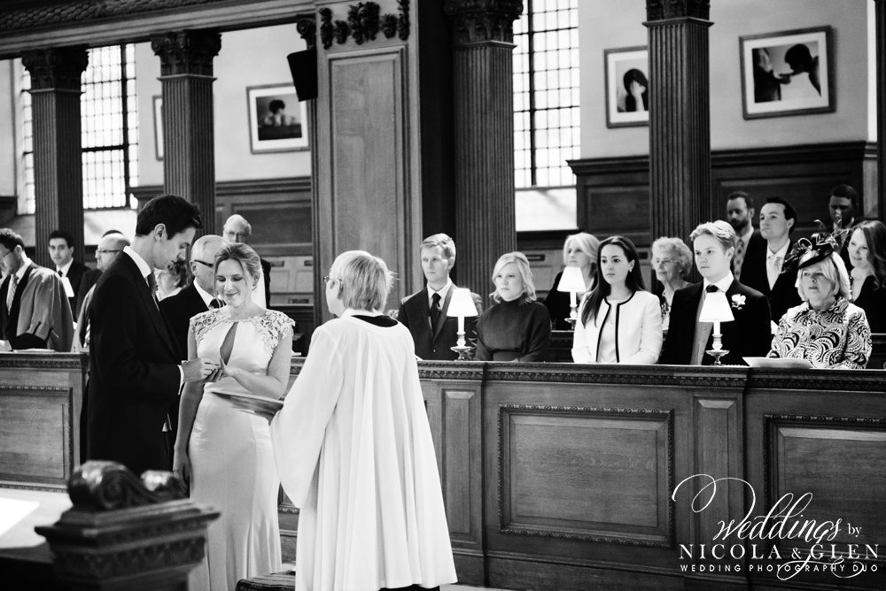 St Brides Church London Wedding Photo