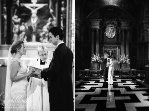 St Brides Church London Wedding Photo