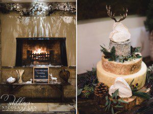 Barnsley House Winter Wedding Photo