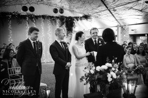 Calcot Manor Winter Wedding Photo