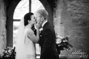 Calcot Manor Winter Wedding Photo