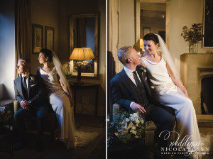 Calcot Manor Winter Wedding Photo
