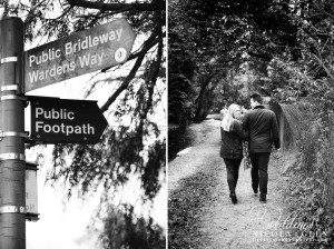 Lower Slaughter Winter Engagement Session Photo