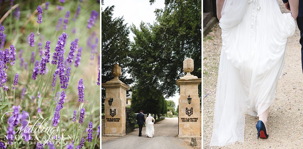 slaughters manor house summer wedding photo