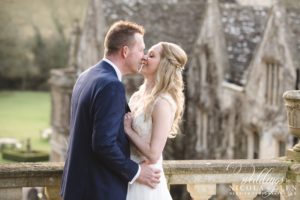 manor house castle combe winter wedding photo