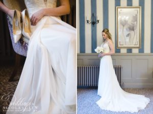 manor house castle combe winter wedding photo