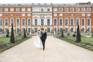 Hampton Court Palace Destination Wedding Photo