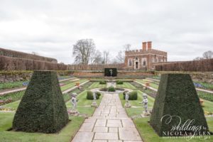 Hampton Court Palace Destination Wedding Photo