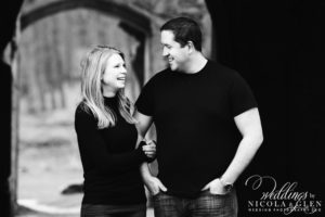 minster lovell ruins engagement session photo