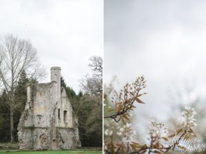 minster lovell ruins engagement session photo