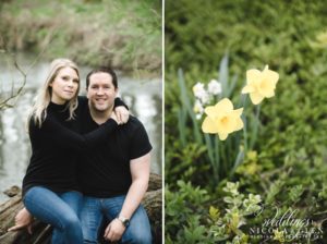 minster lovell ruins engagement session photo