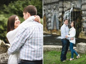 Cowley Manor Spring Engagement Session Photo