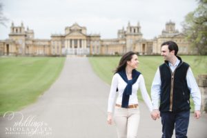 Blenheim Palace Oxford Engagement Session Photo