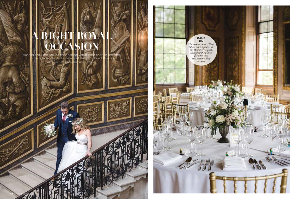 Hampton Court Palace Wedding Published Photo