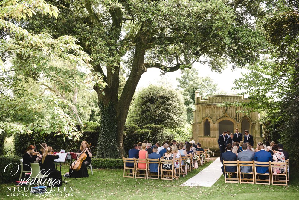 Barnsley House Outdoor Wedding Photo