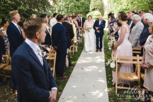 Barnsley House Outdoor Wedding Photo