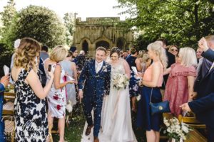 Barnsley House Outdoor Wedding Photo