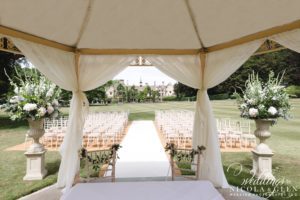 Manor House Castle Combe Outdoor Wedding Photo