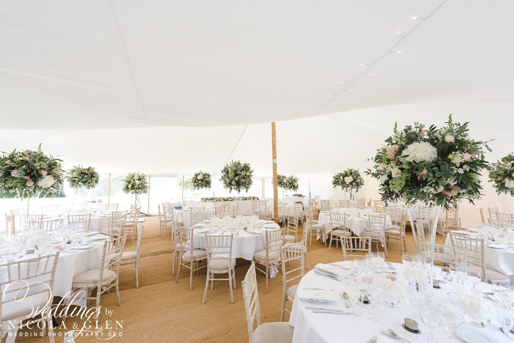 slaughters manor house marquee wedding photo