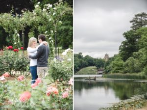 Blenheim Palace Lake Engagement Session Photo