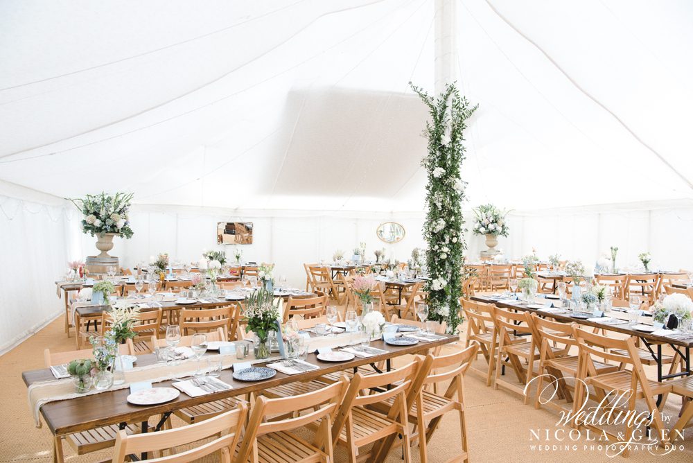 The Perch Oxford Marquee Wedding Photo