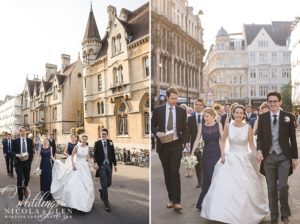 Oxford College Bodleian Library Wedding Photo