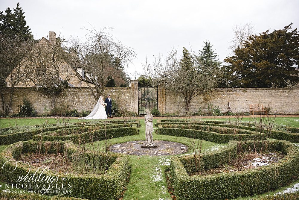 Slaughters Manor House Winter Wedding Photo