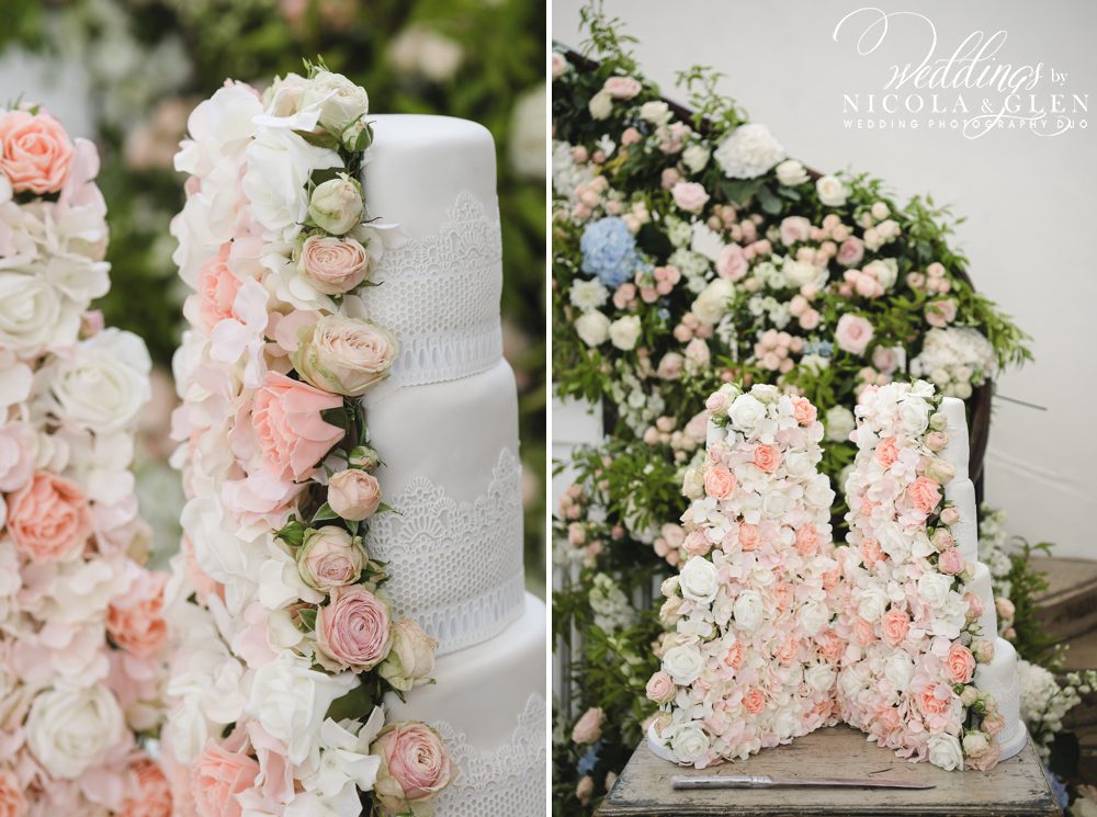 Inside Out Split Wedding Cake London Photo