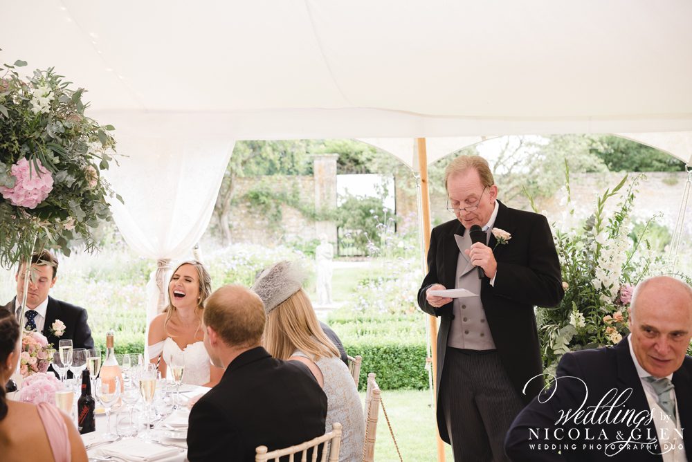 Slaughters Manor Marquee Wedding Photo